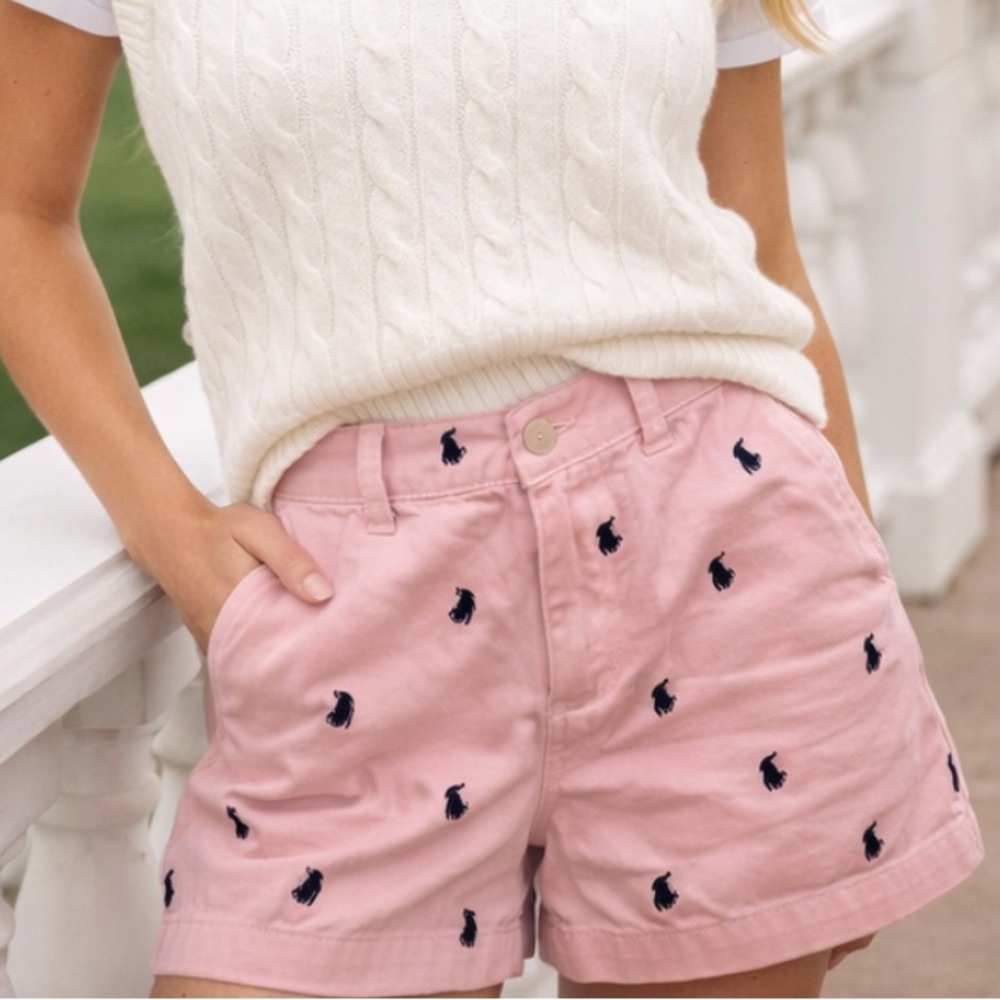 Polo by Ralph Lauren Pink Embroidered Pony Shorts